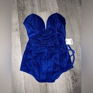 Blue Velvet Bodysuit